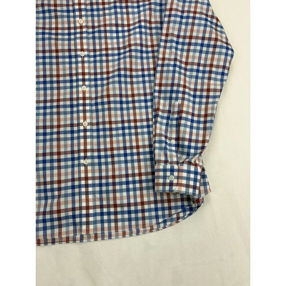 L.L.‎ Bean Men's XL Plaid Button-Down Dress Shirt